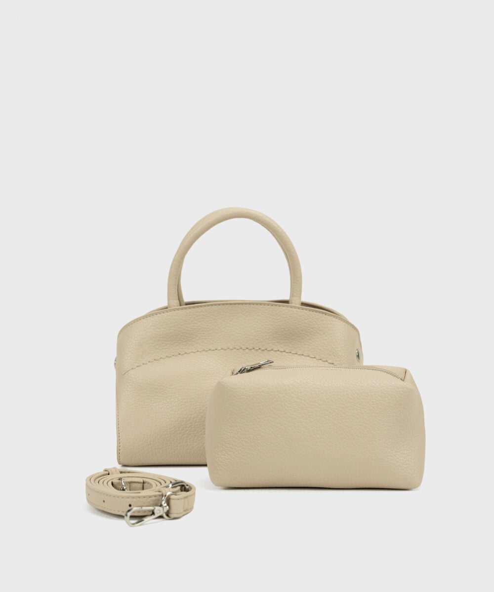 Beige Top Handle Bag — Sapphire view 3