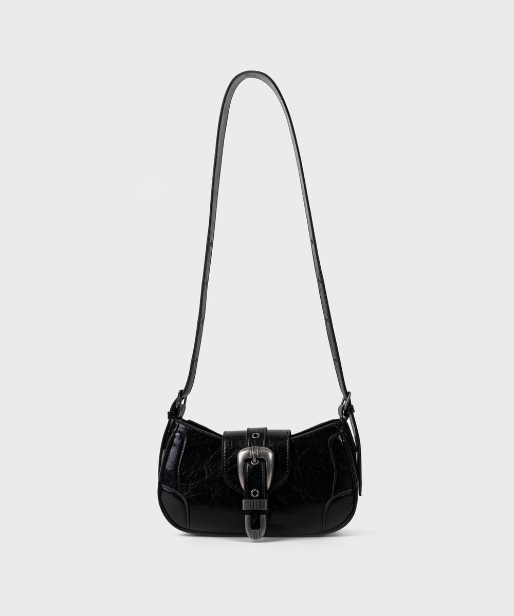 Black Shoulder Bag — Sapphire view 3