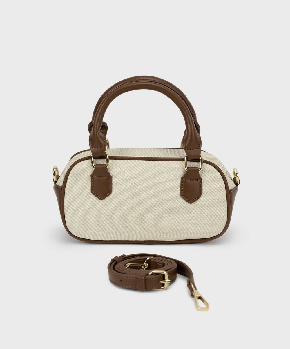 Two Tone Top Handle Bag — Sapphire
