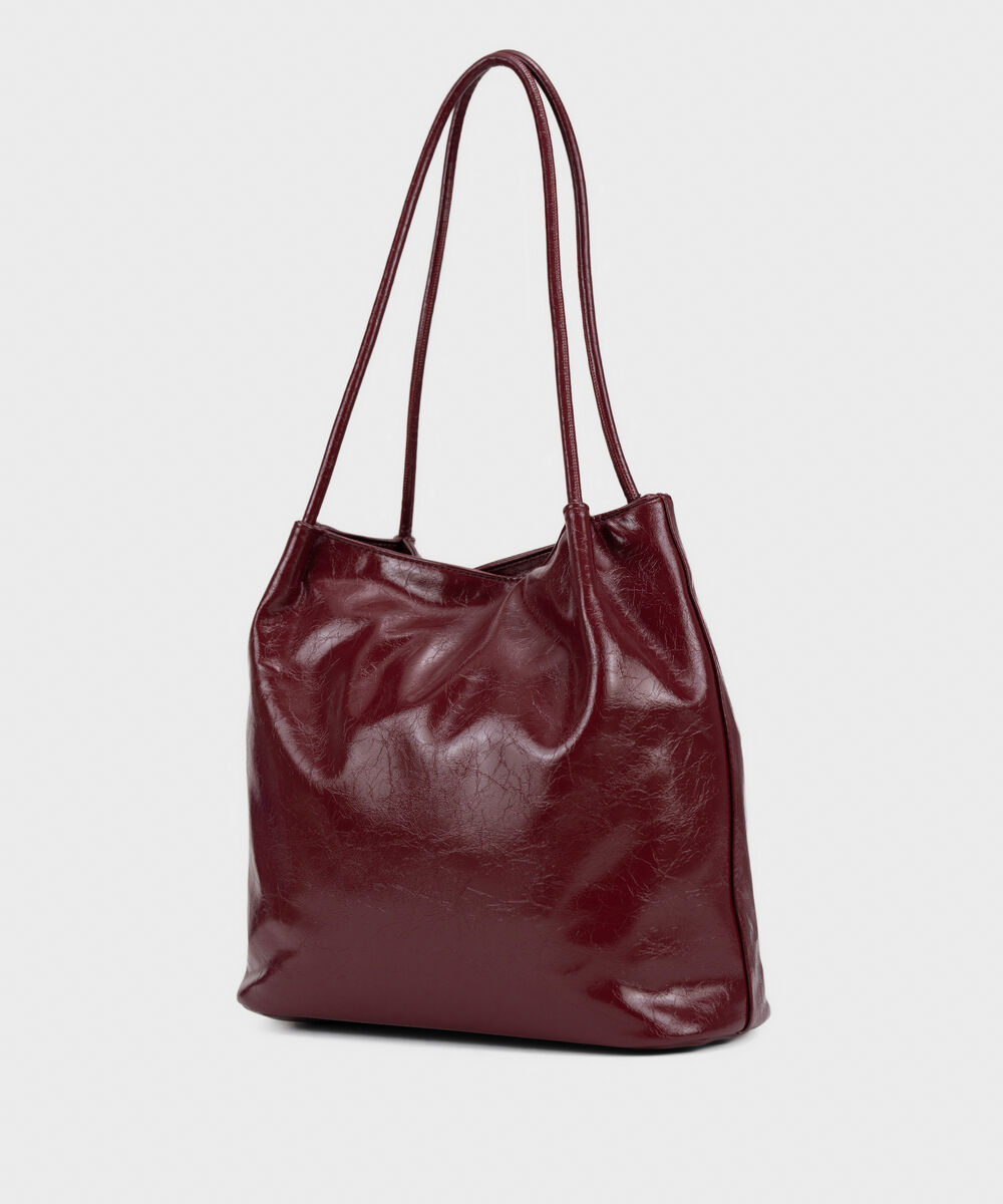 Burgundy Shoulder Bag โ Sapphire view 3