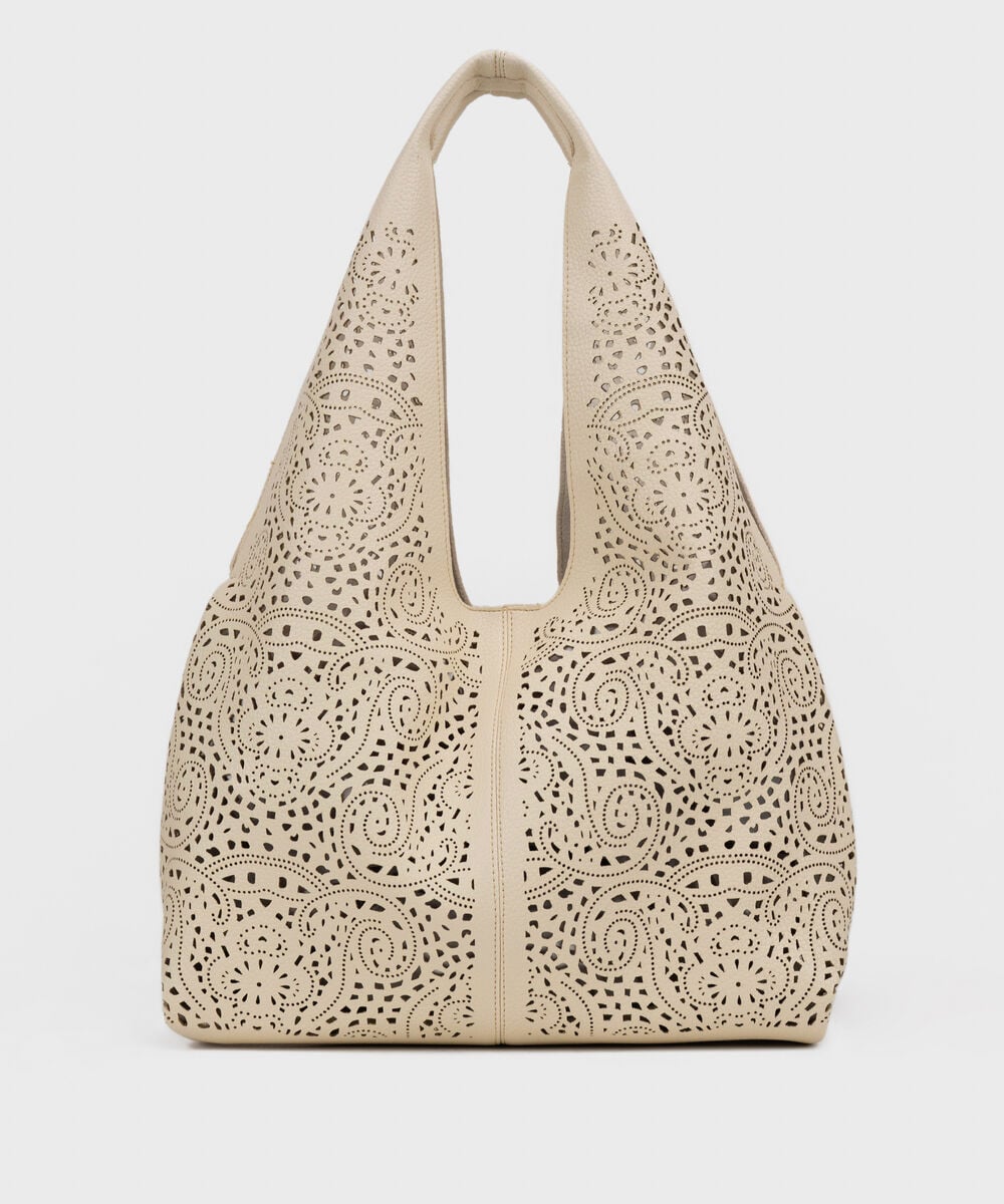 Beige Tote Bag — Sapphire view 3