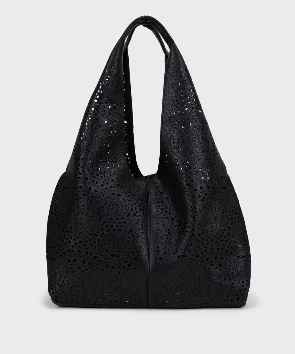 Black Tote Bag — Sapphire view 3