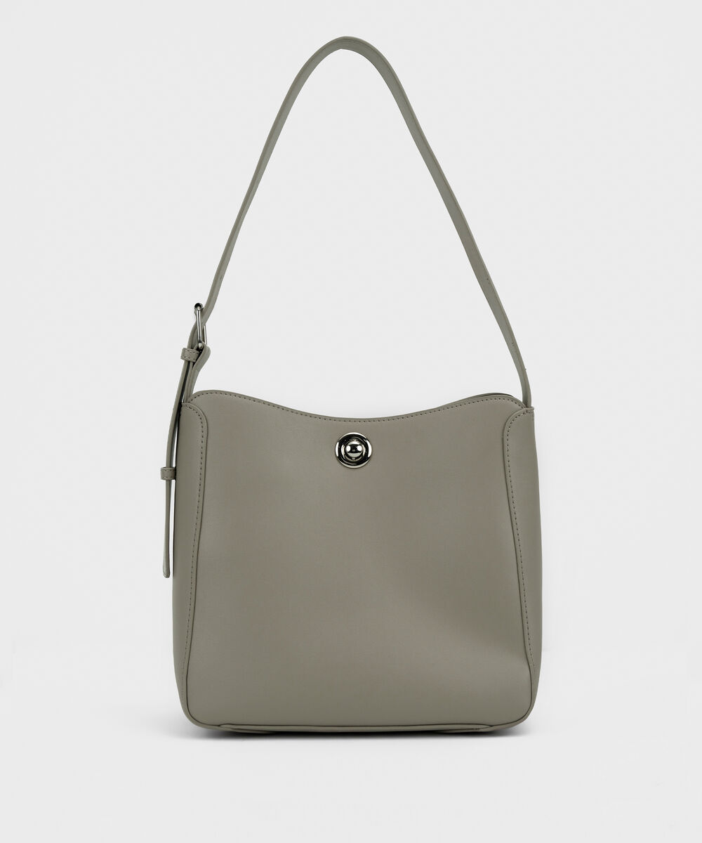 Taupe Shoulder Bag — Sapphire