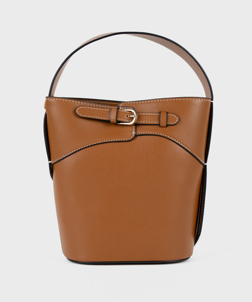 Brown Bucket Bag — Sapphire