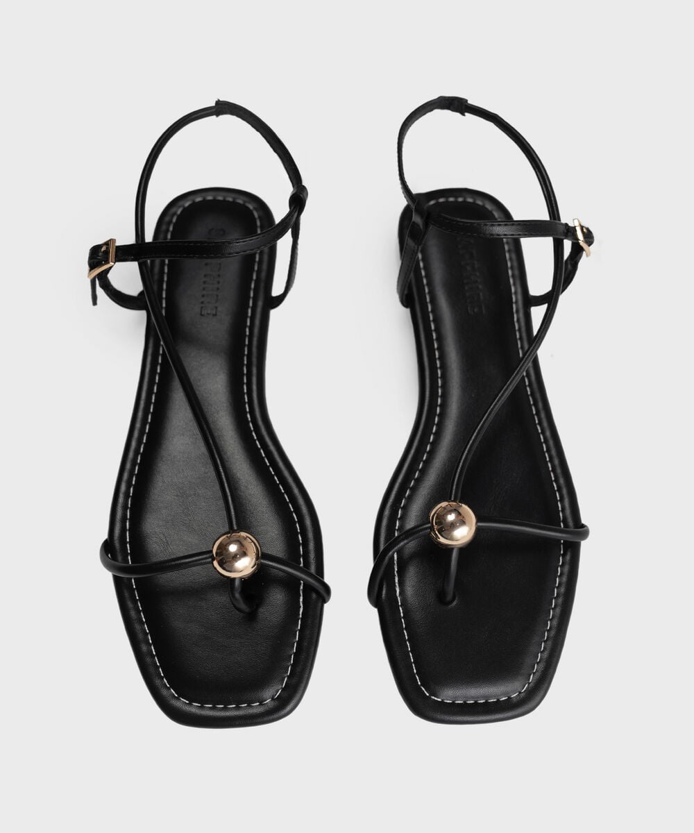 BLACK SANDALS — Sapphire
