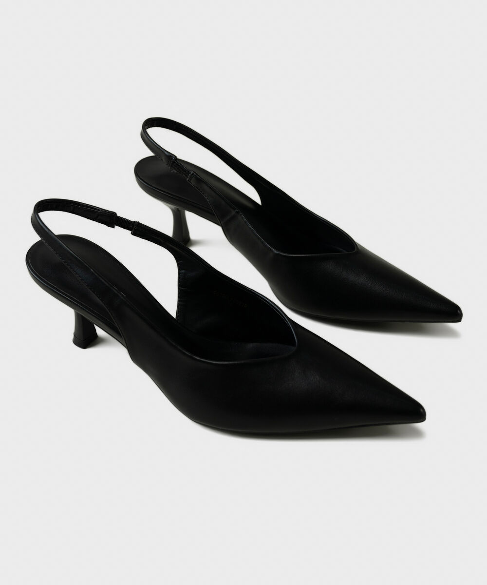 Black Slingback Heels โ Sapphire view 3