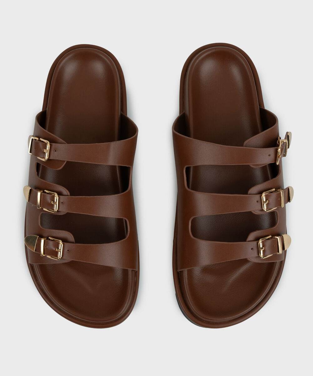 BROWN SANDALS — Sapphire view 3