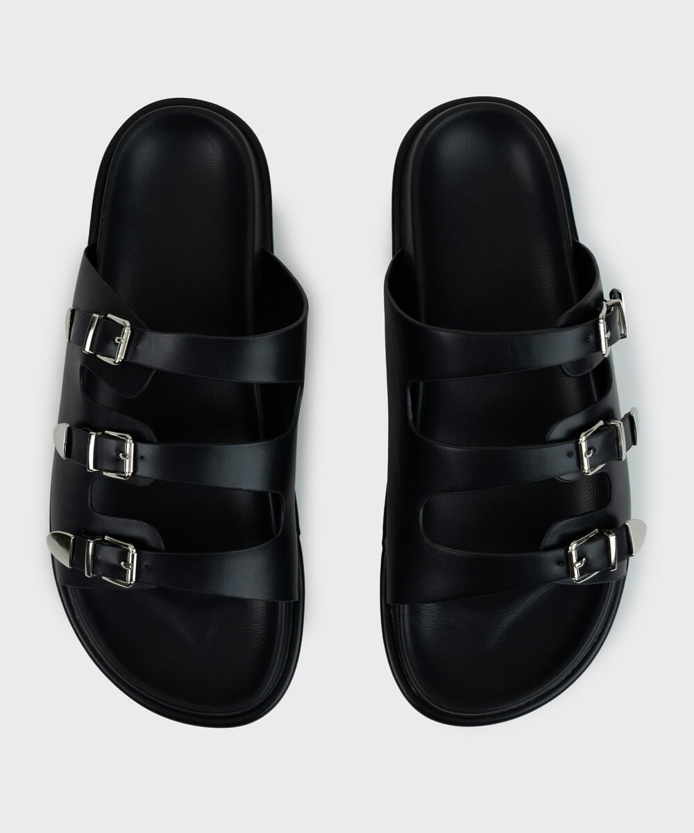 BLACK SANDALS โ Sapphire view 3