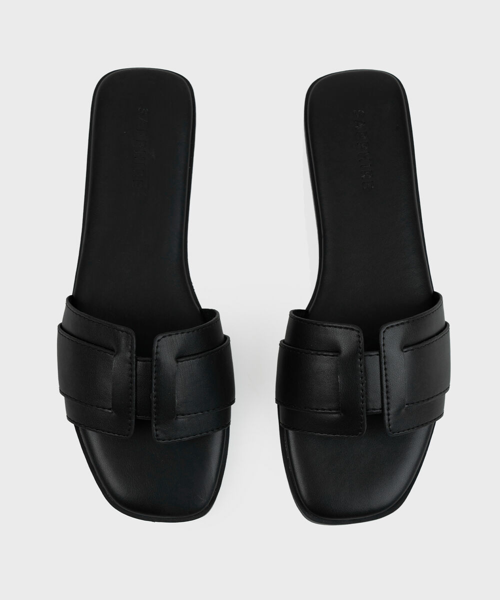 BLACK SANDALS — Sapphire view 3