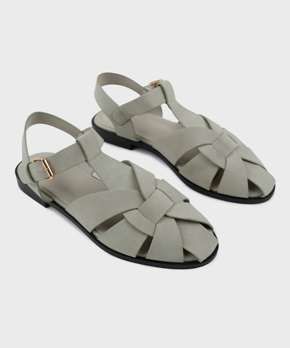 Beige Fisherman Sandals — Sapphire view 3