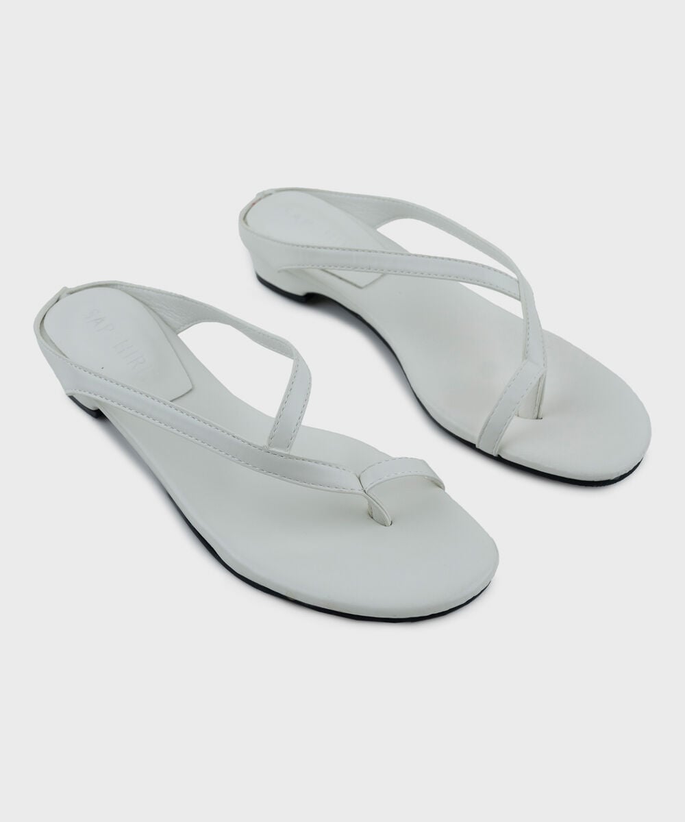 White Kitten Heels โ Sapphire view 3