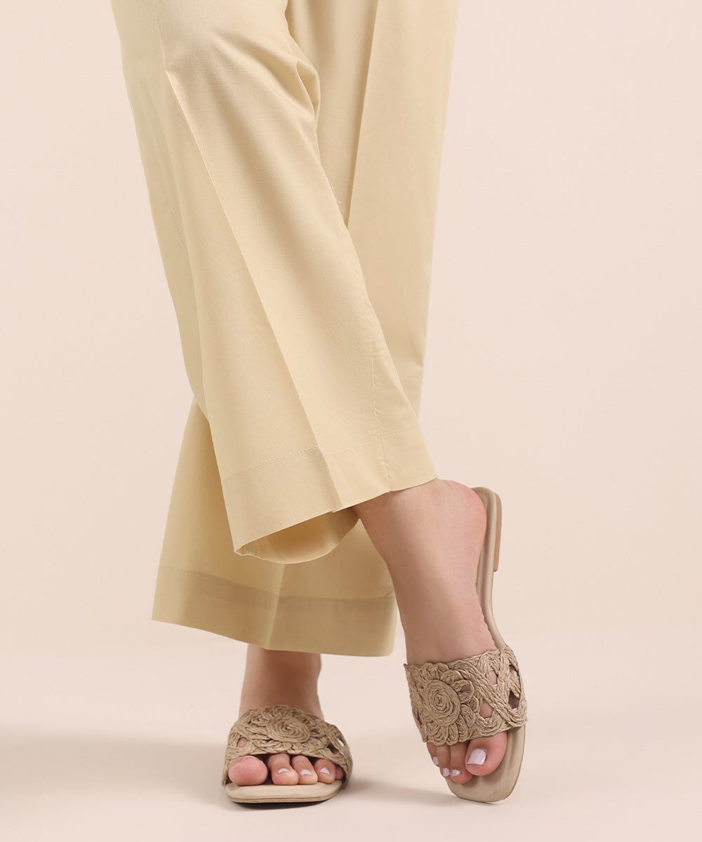 Solid Cambric Culottes — Sapphire
