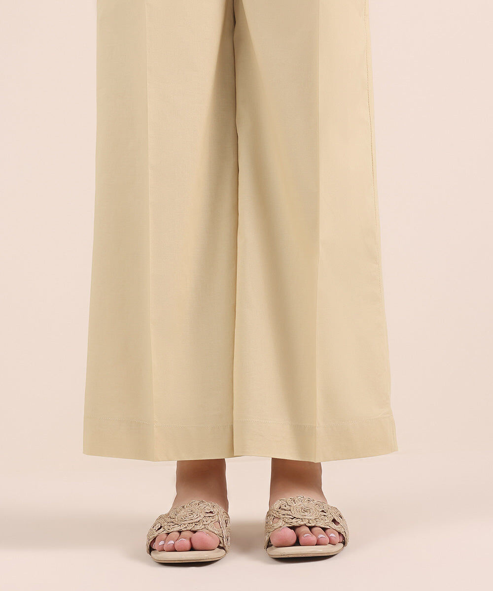 Solid Cambric Culottes — Sapphire view 3