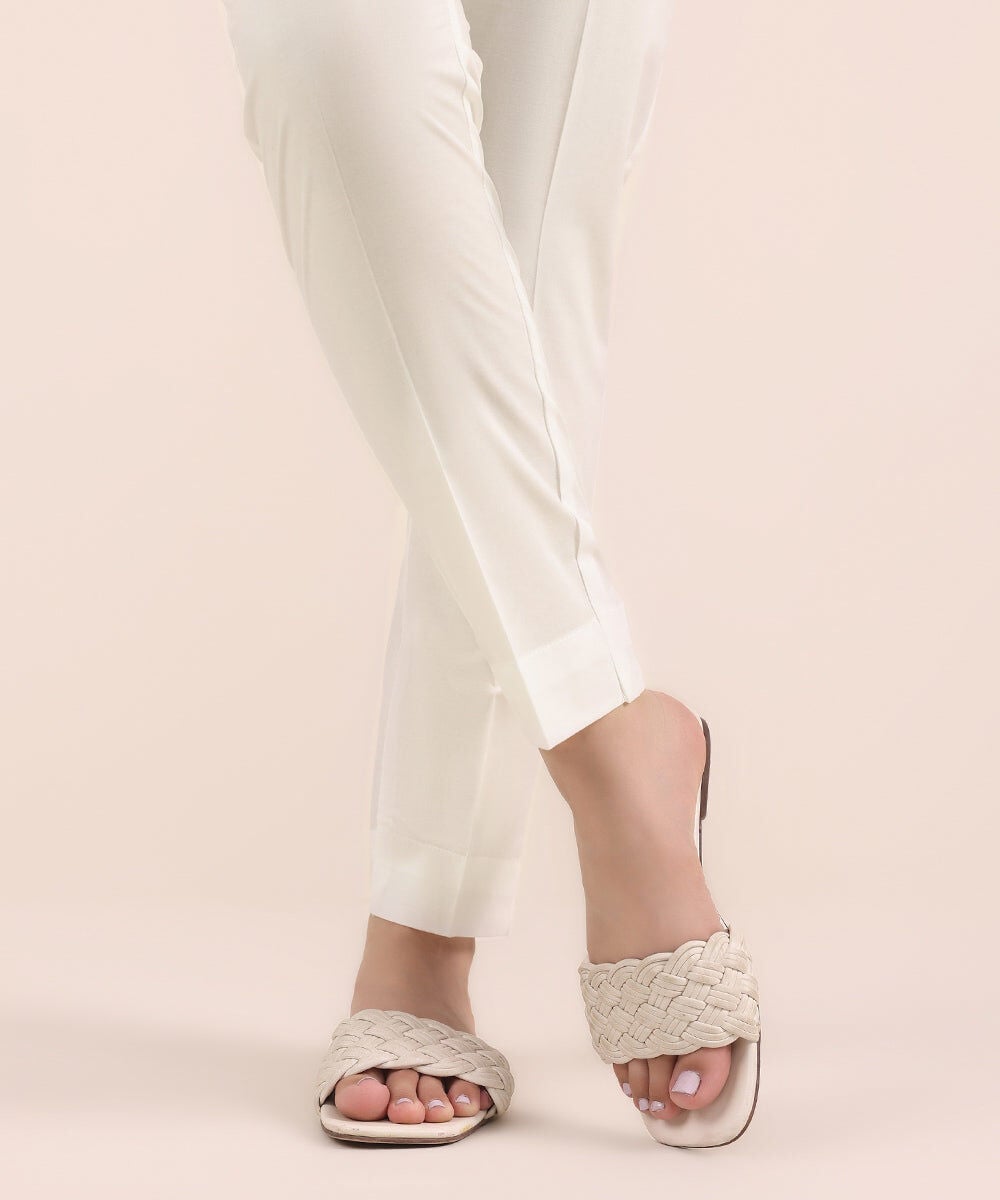 Cambric Cigarette Pants — Sapphire