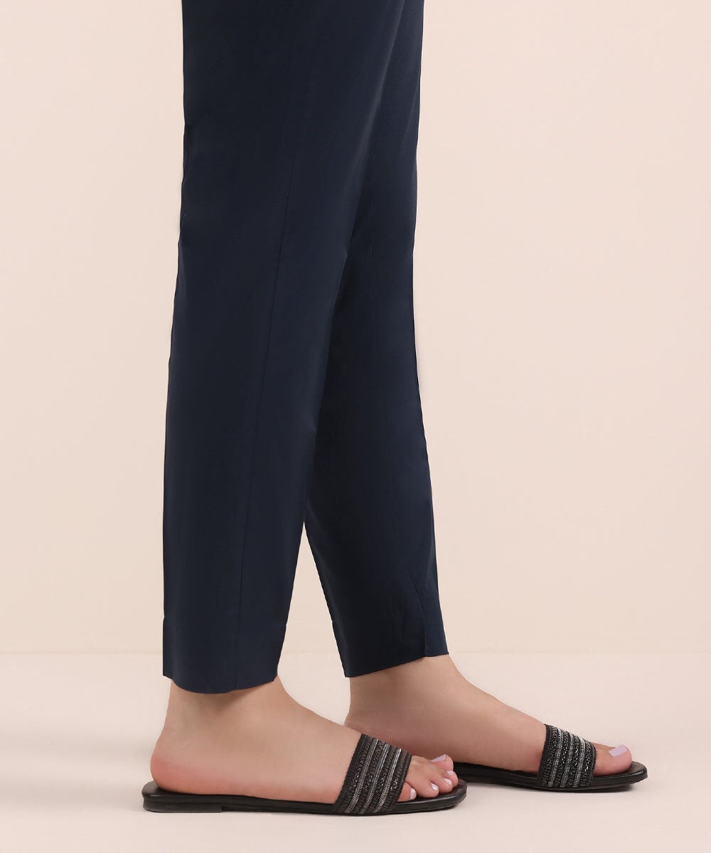 Cambric Cigarette Pants — Sapphire view 3