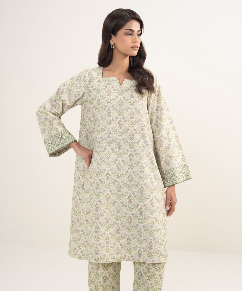 2 Piece - Printed Twill Suit — Sapphire