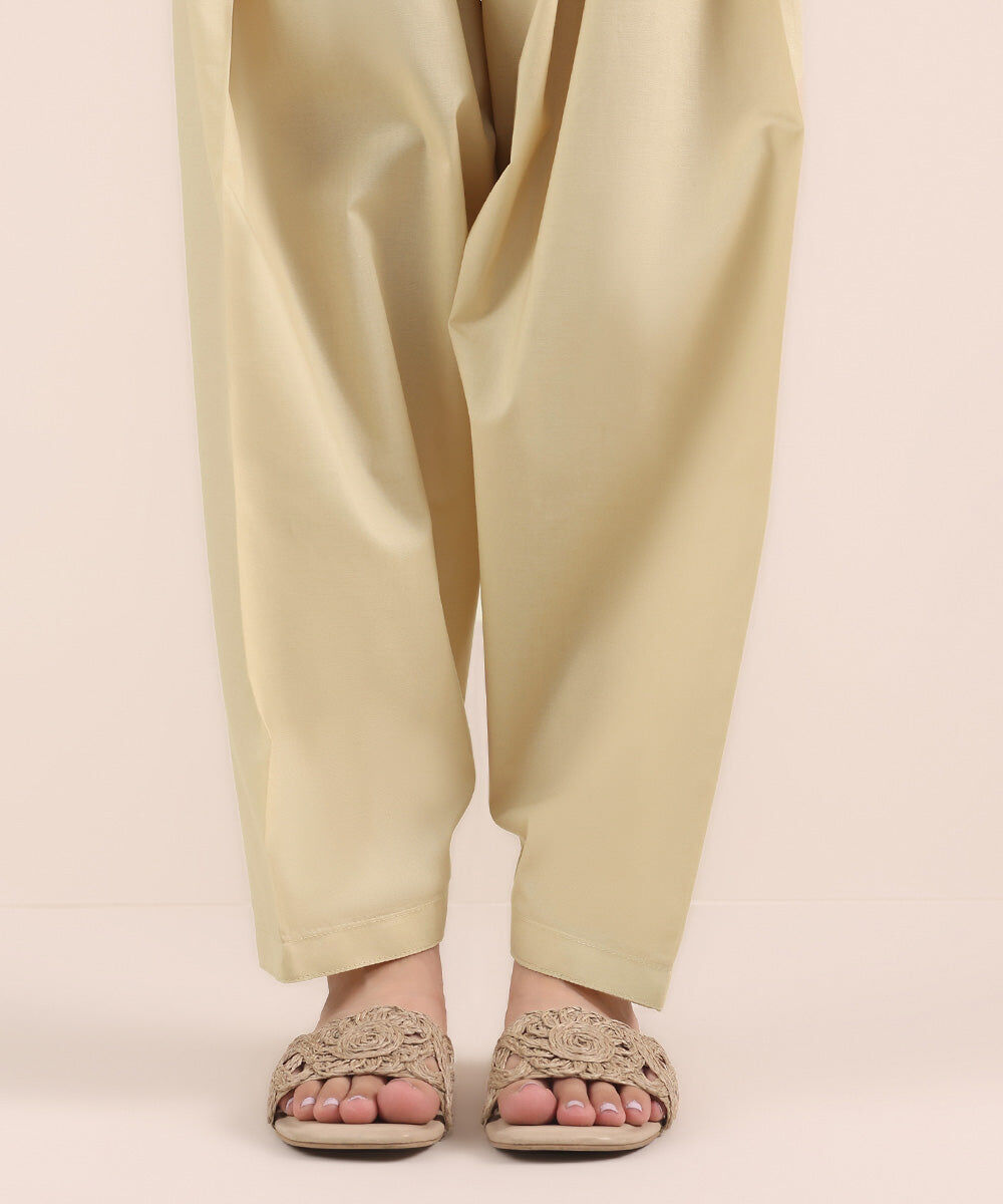 Solid Cambric Shalwar — Sapphire view 3