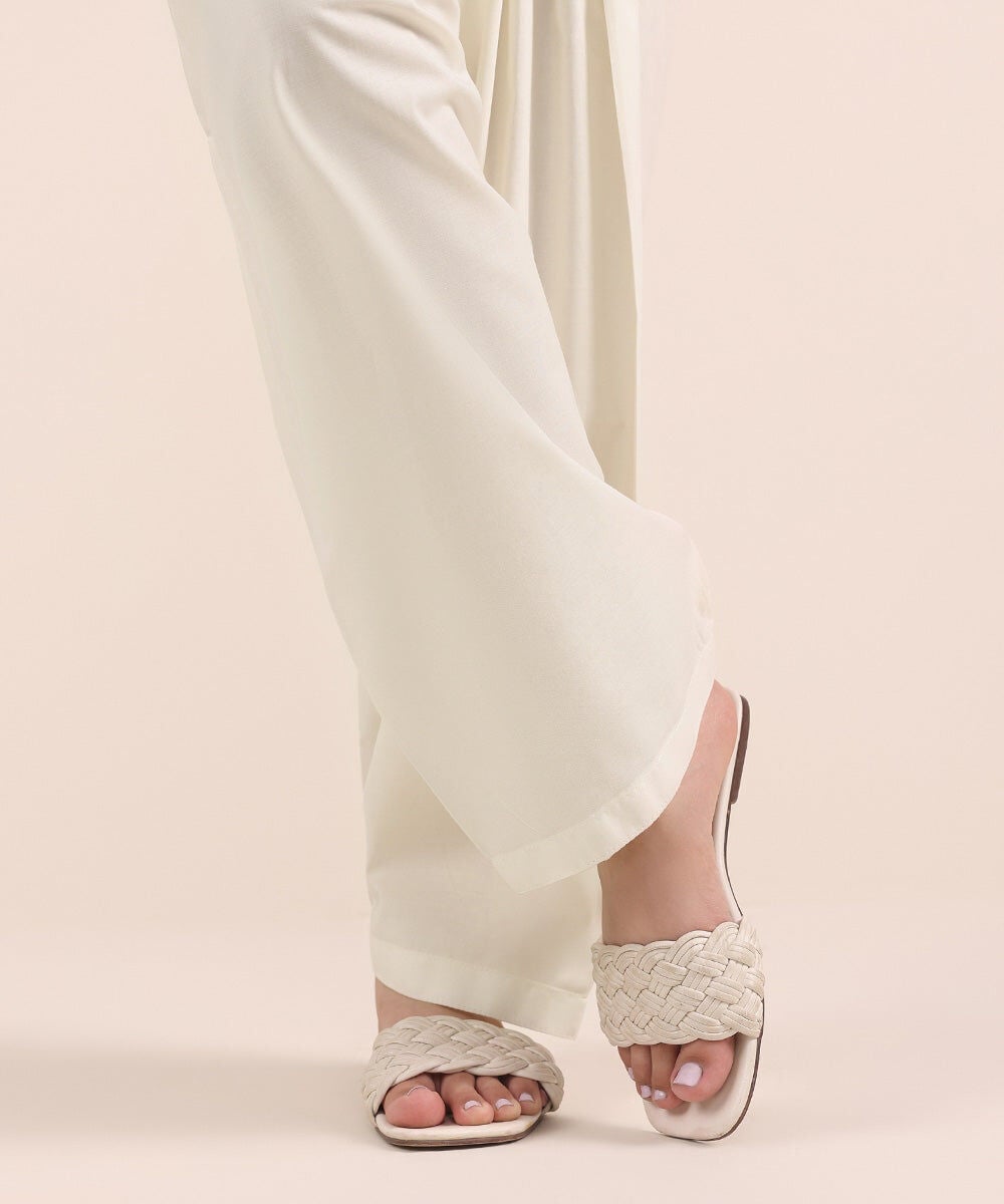 Solid Cambric Shalwar — Sapphire