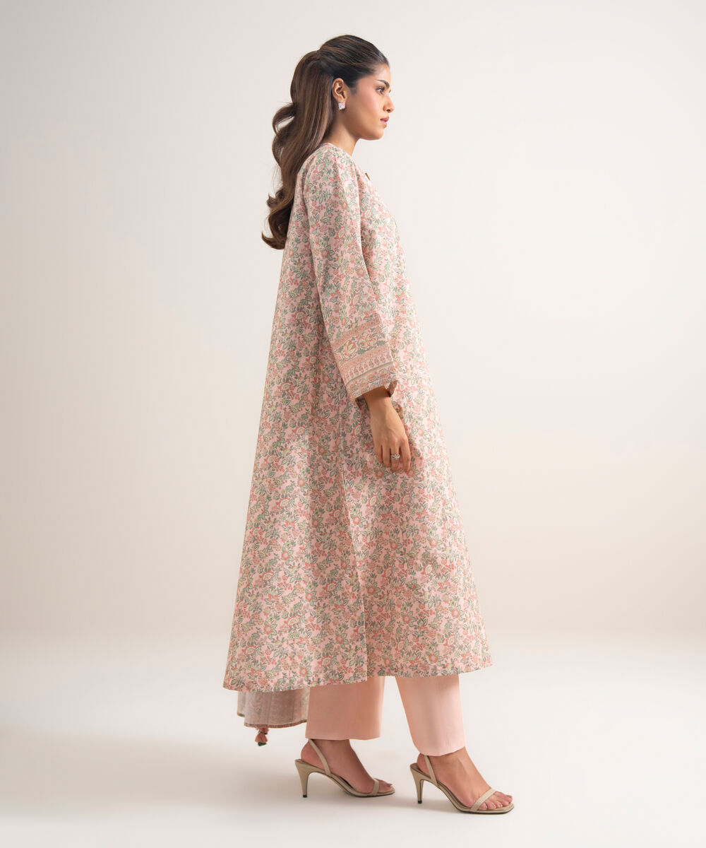 3 Piece - Embroidered Lawn Suit — Sapphire view 3