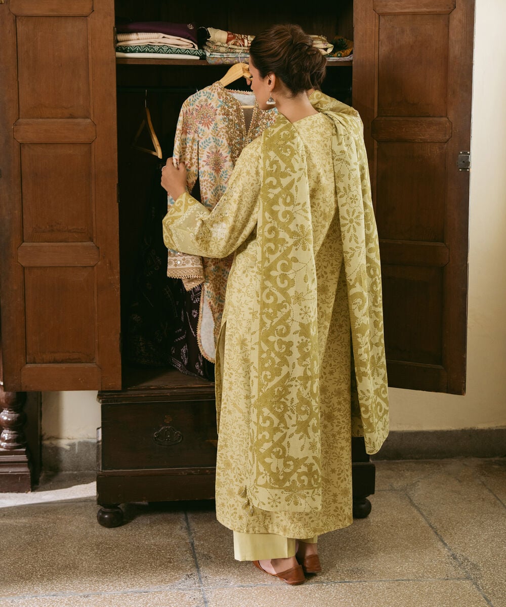 3 Piece - Embroidered Lawn Suit — Sapphire view 3