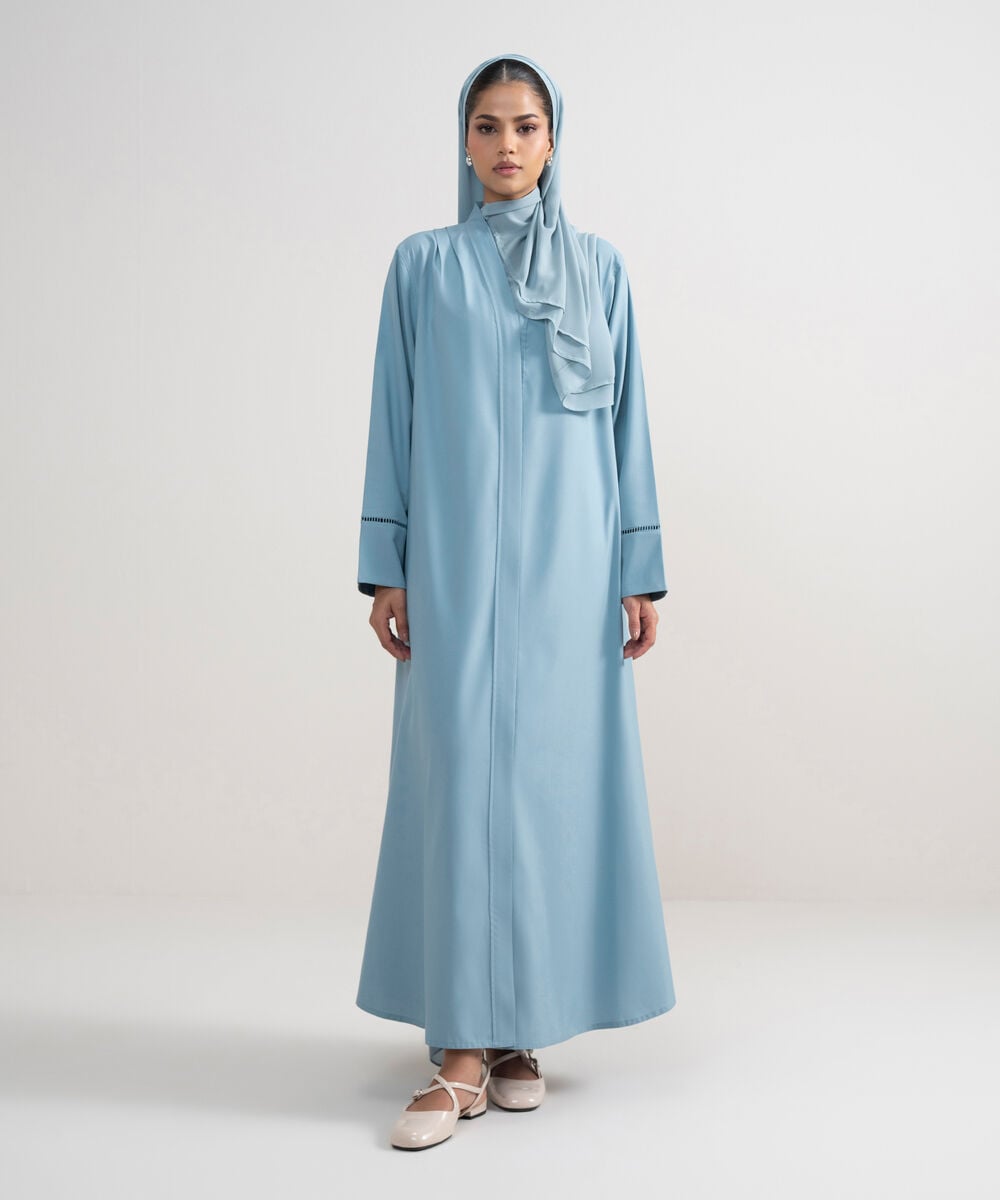 BUTTON THROUGH REGULAR ABBAYA — Sapphire