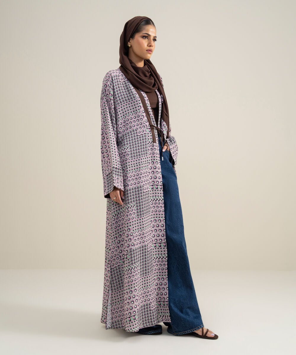 Kimono Abaya Set โ Sapphire view 3