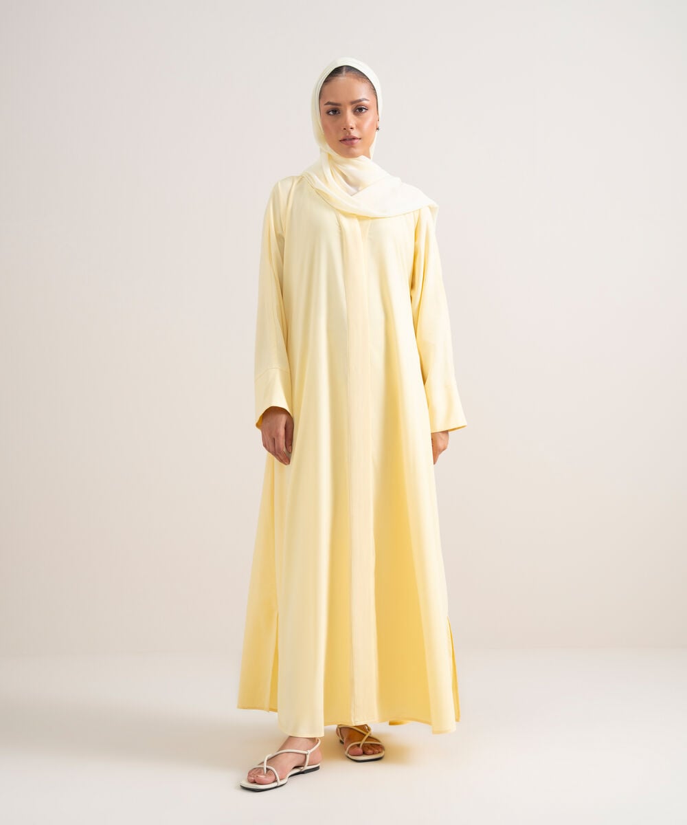 Button Through Kimono Abaya — Sapphire