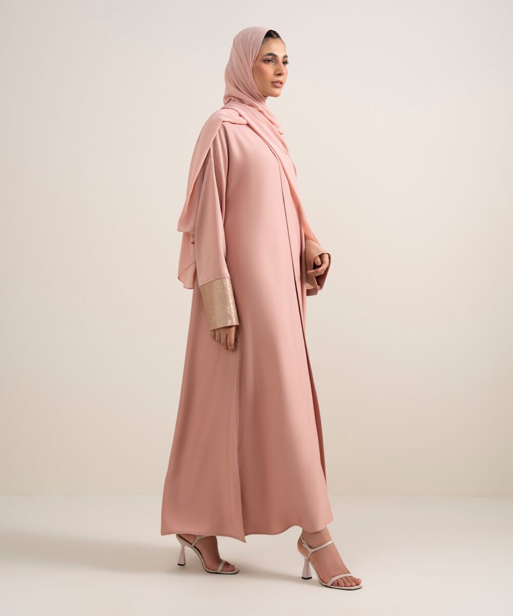 Sequin Embellished Abaya Set — Sapphire view 3
