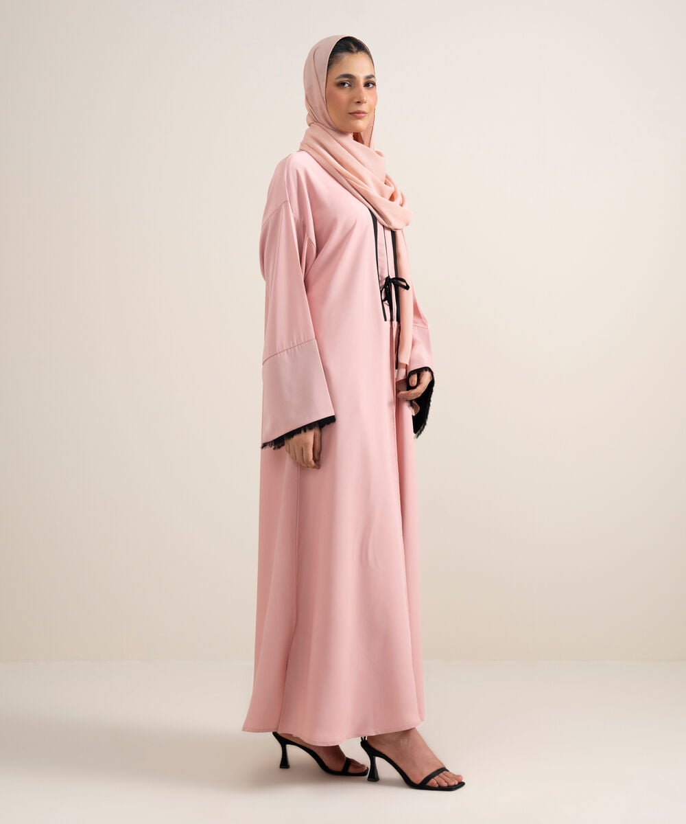 Front-Open Regular Abaya Set โ Sapphire view 3