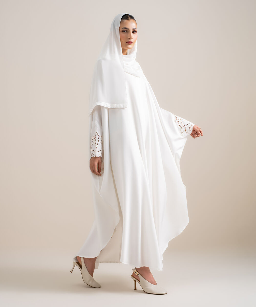 Embroidered Kaftan Abaya Set โ Sapphire view 3