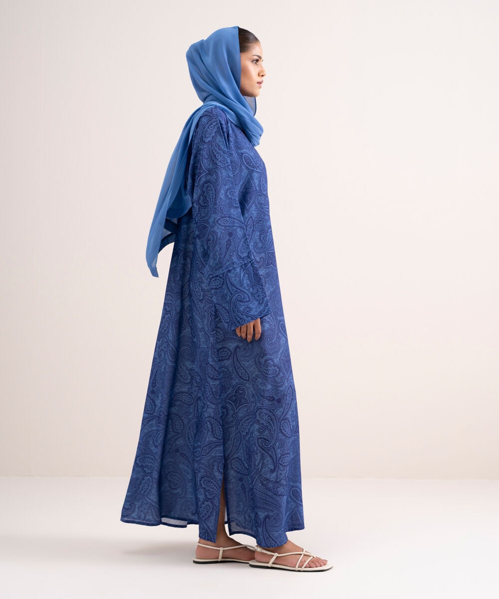 Printed Abaya Set โ Sapphire view 3