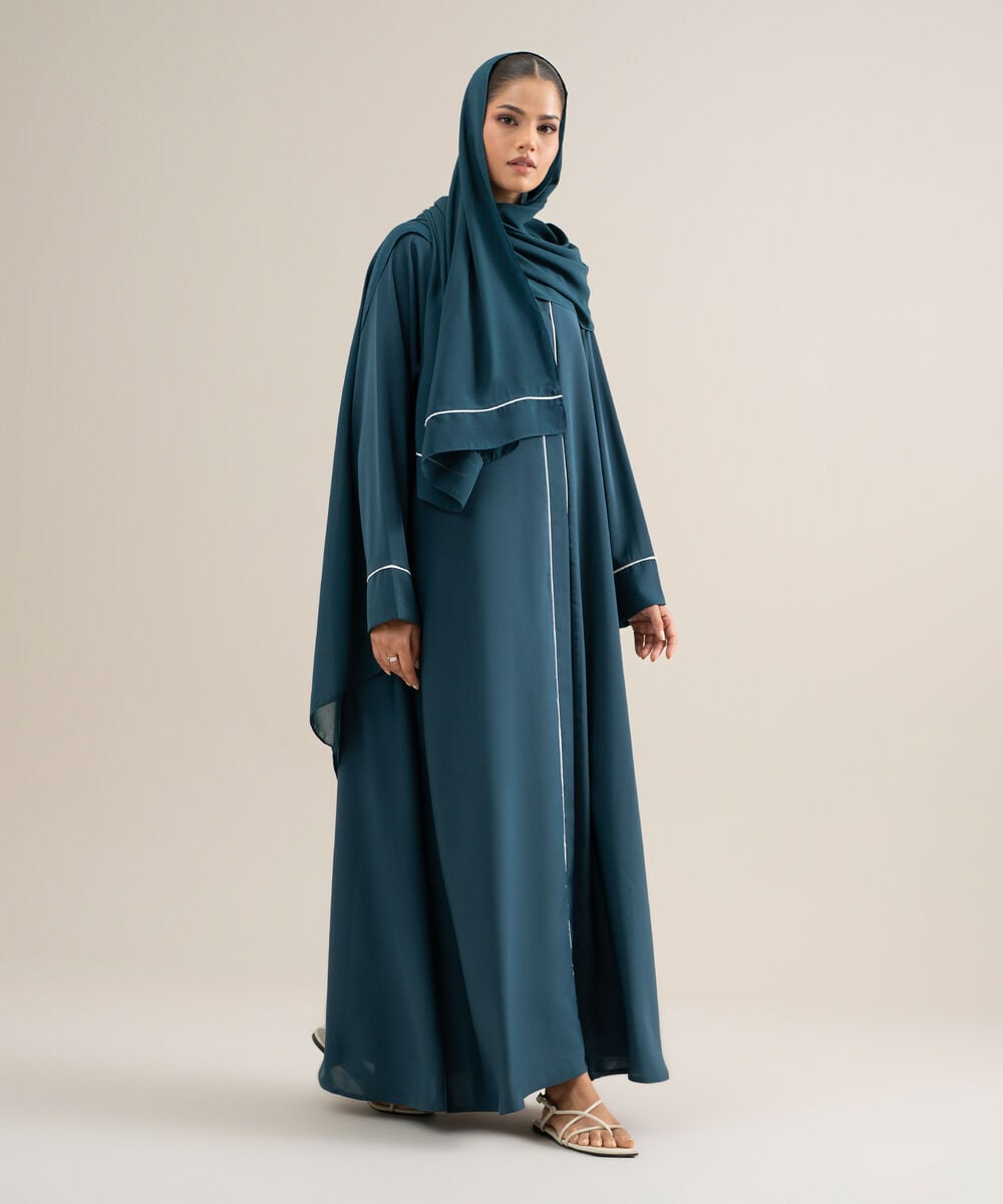 Raglan Abaya Set โ Sapphire view 3
