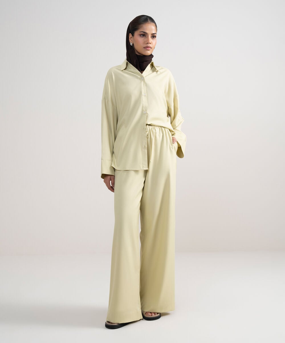 Wide-Leg Pants — Sapphire