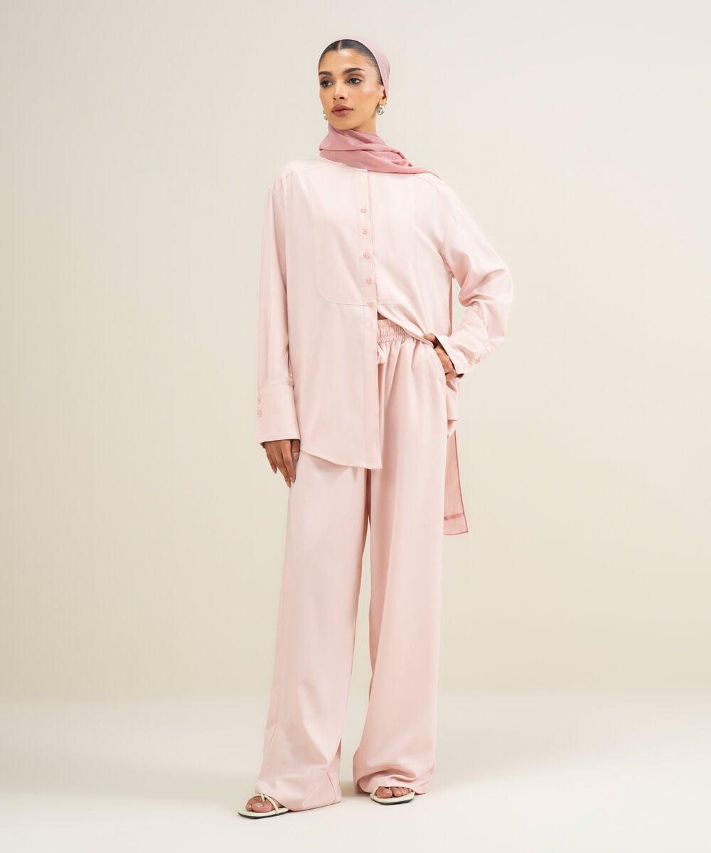 Wide-Leg Trousers โ Sapphire view 3
