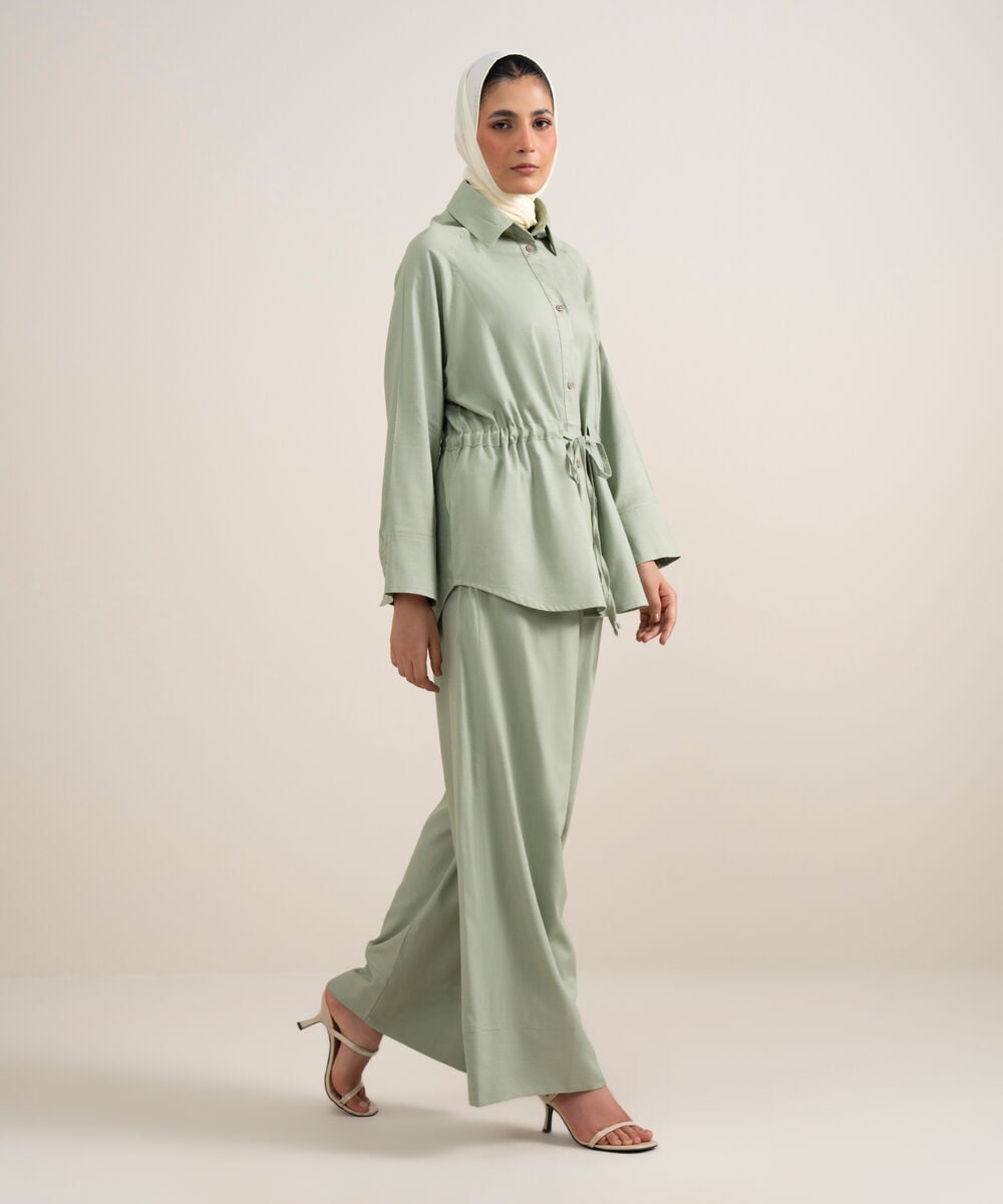 Wide-Leg Culottes โ Sapphire view 3
