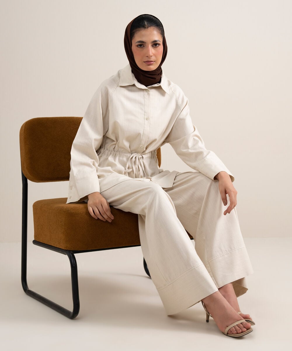 Wide-Leg Culottes — Sapphire