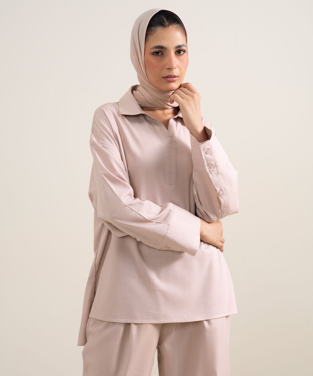 Loose-Fit Top — Sapphire