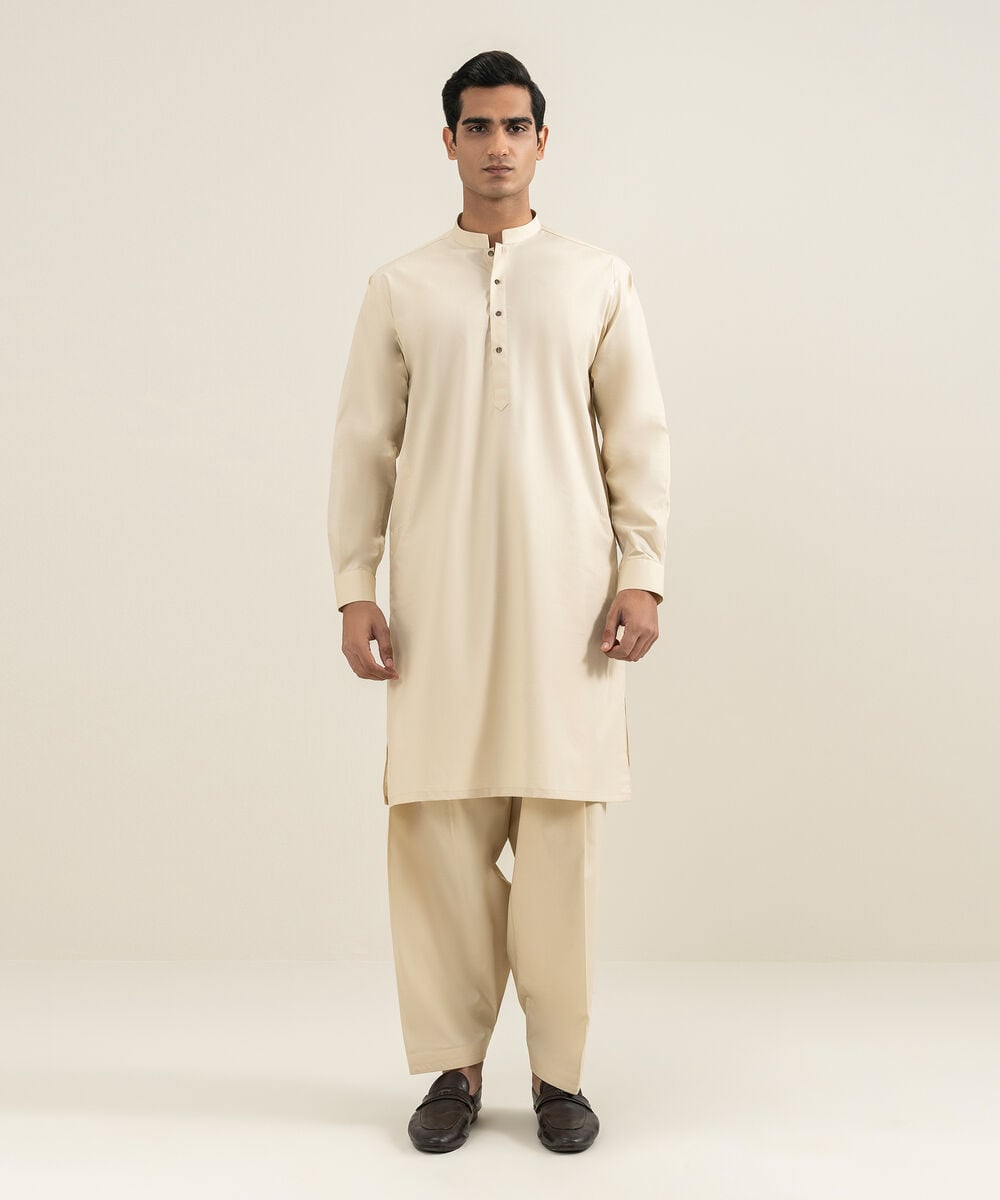 Premium Cotton Suit — Sapphire