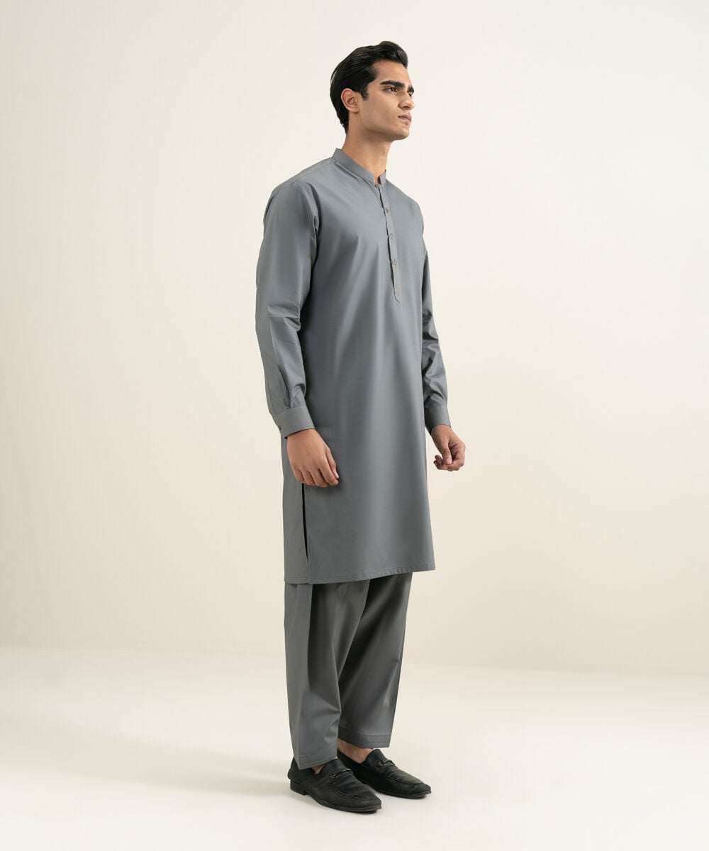 Premium Cotton Suit — Sapphire view 3