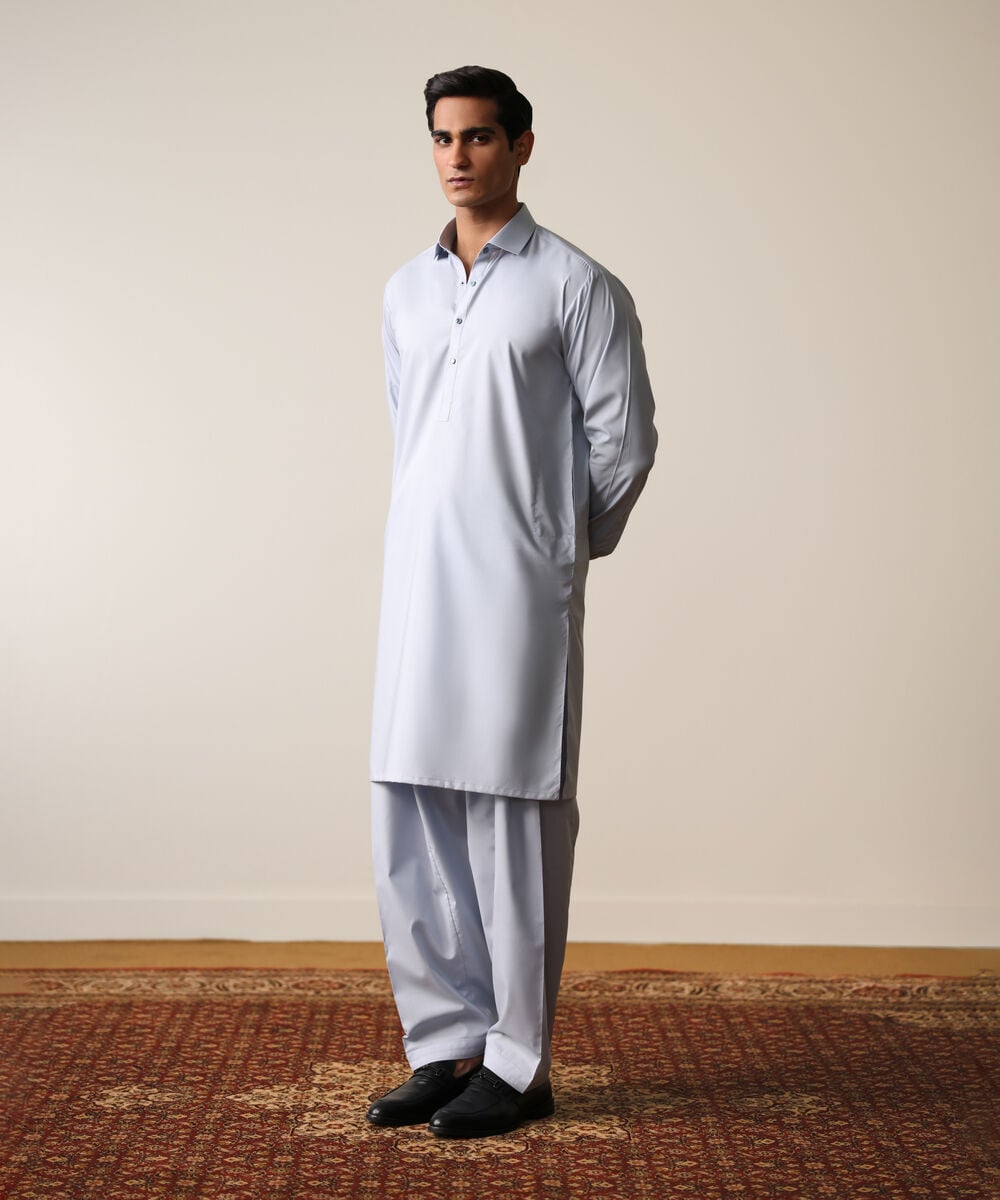 Premium Giza Cotton Suit โ Sapphire view 3