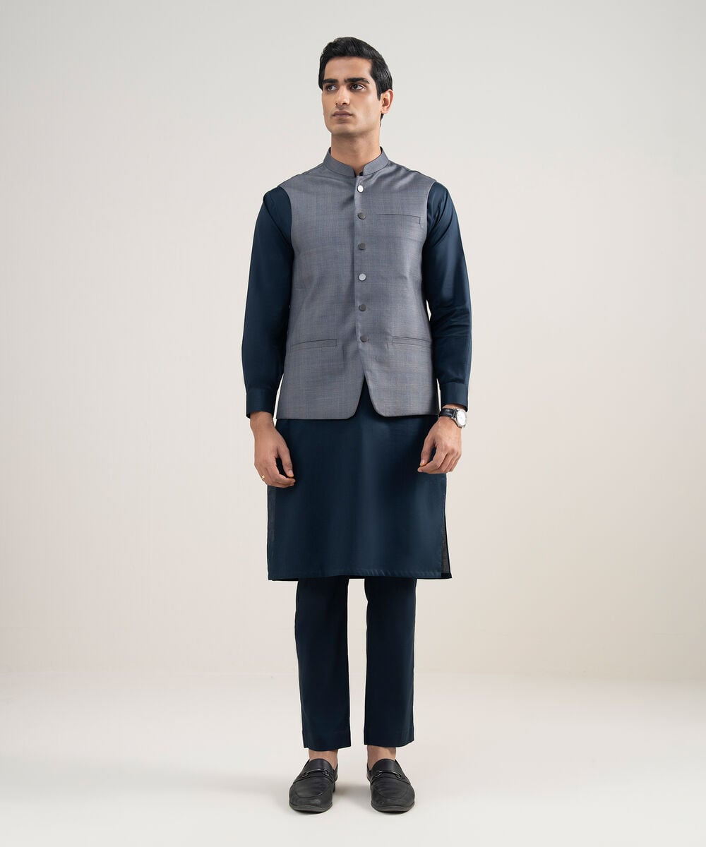Premium Suiting Waistcoat โ Sapphire view 3