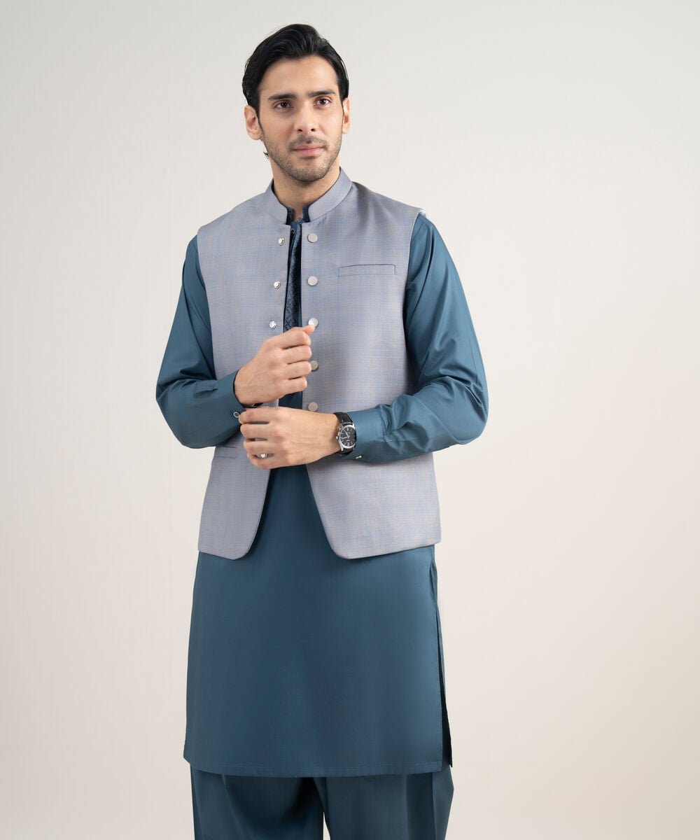 Premium Suiting Waistcoat — Sapphire