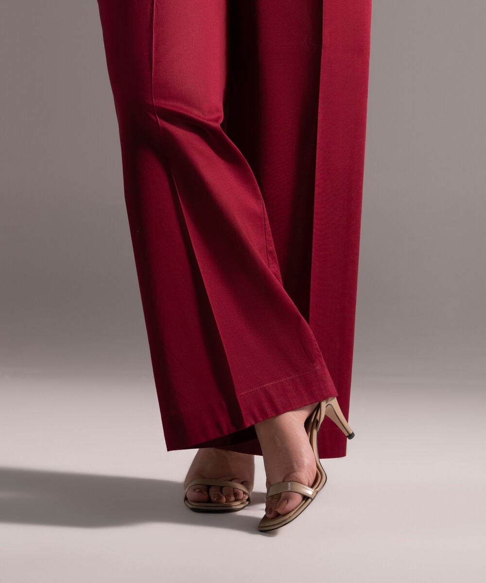 Solid Crosshatch Culottes โ Sapphire view 3