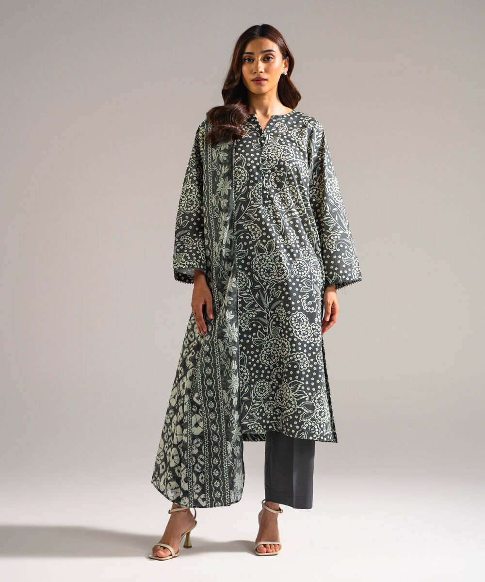 3 Piece - Printed Lawn Suit โ Sapphire view 3