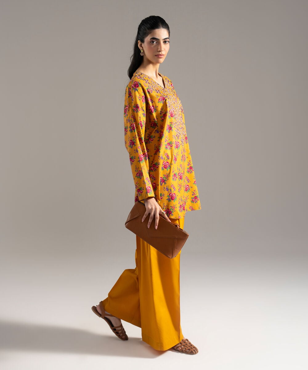 2 Piece - Embroidered Cotton Viscose Suit — Sapphire view 3