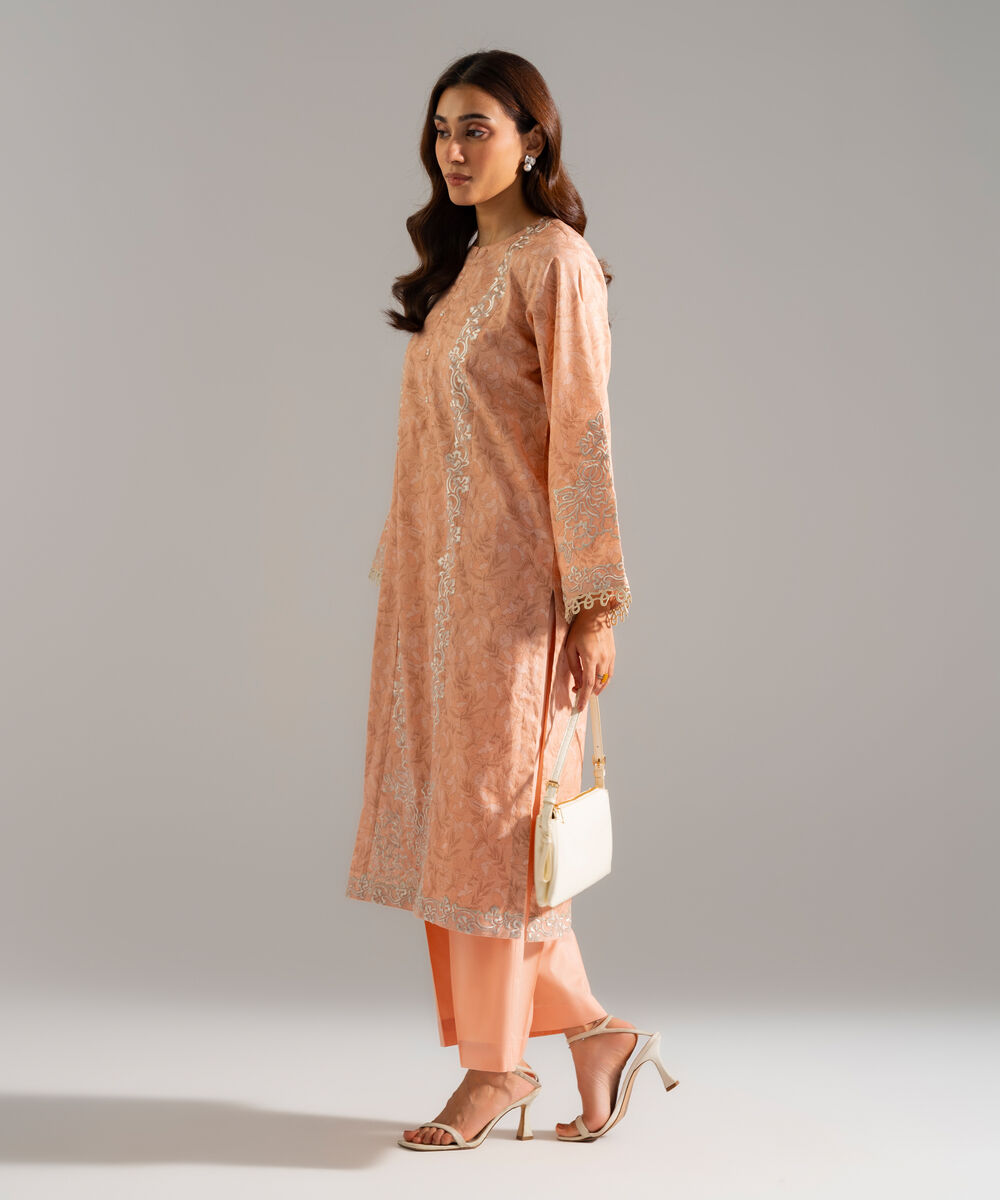 2 Piece - Embroidered Lawn Suit โ Sapphire view 3