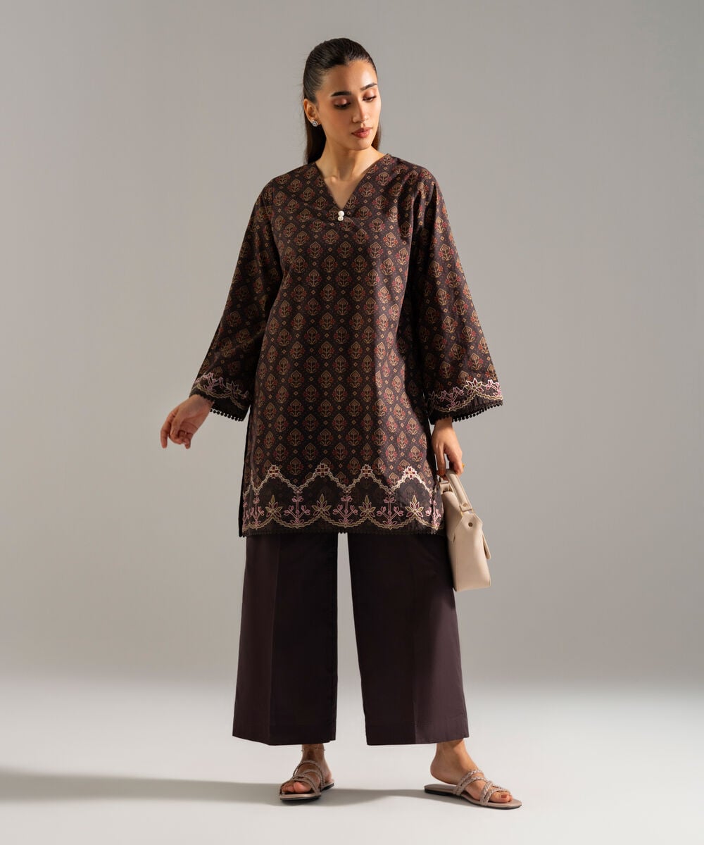 2 Piece - Embroidered Lawn Suit โ Sapphire view 3