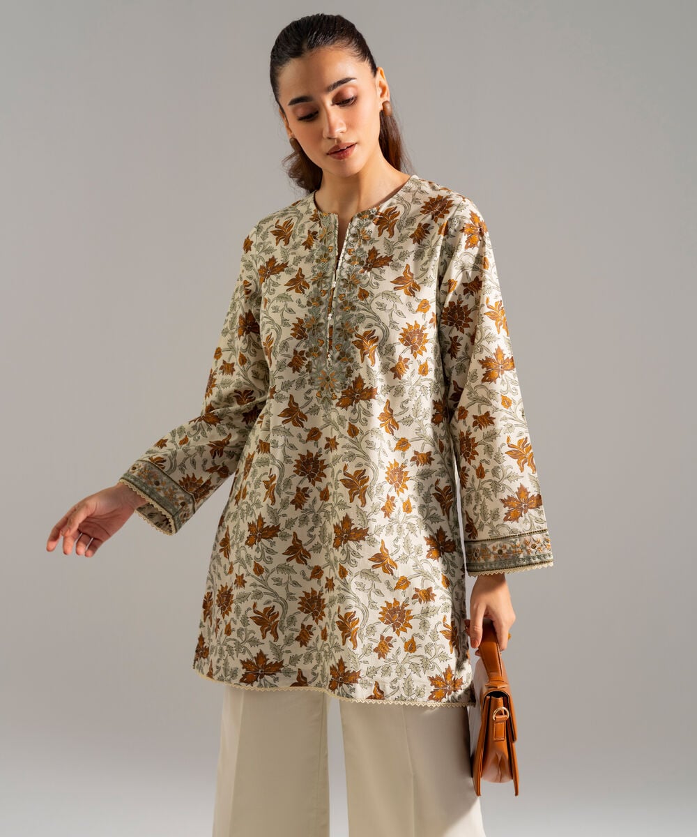2 Piece - Embroidered Lawn Suit — Sapphire