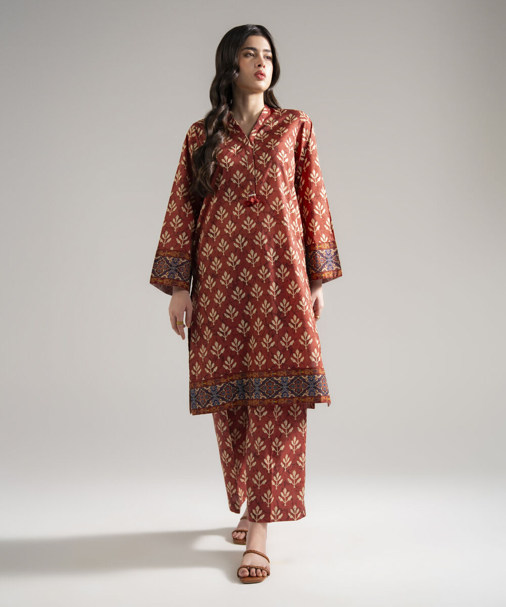 2 Piece - Printed Lawn Suit โ Sapphire view 3