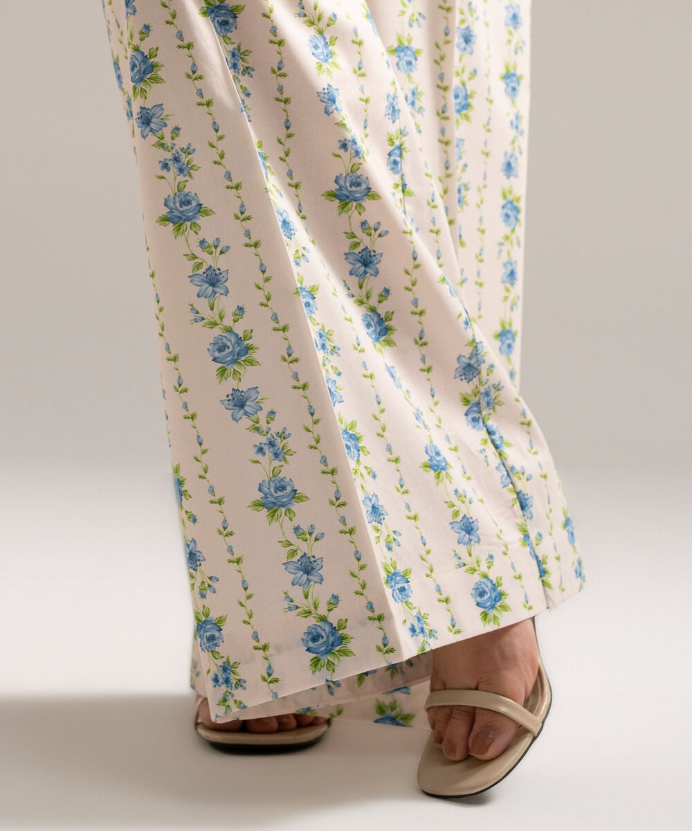 Printed Cambric Culottes โ Sapphire view 3